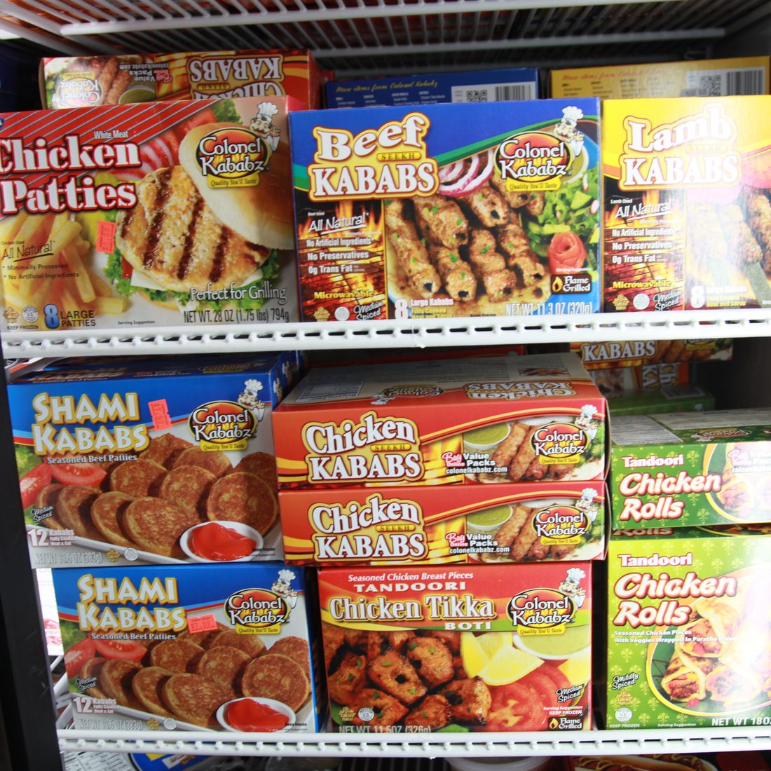 Halal frozen kababs and patties