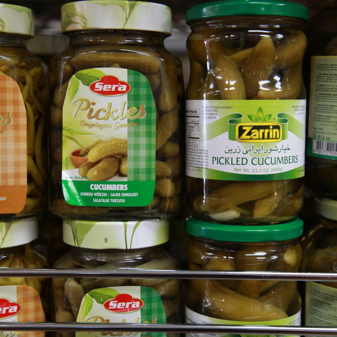 Sera and Zarrin pickled cucumbers